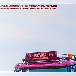 Bild zeigt Heinrichs Thermoliner Leuchtschild als Mauspad