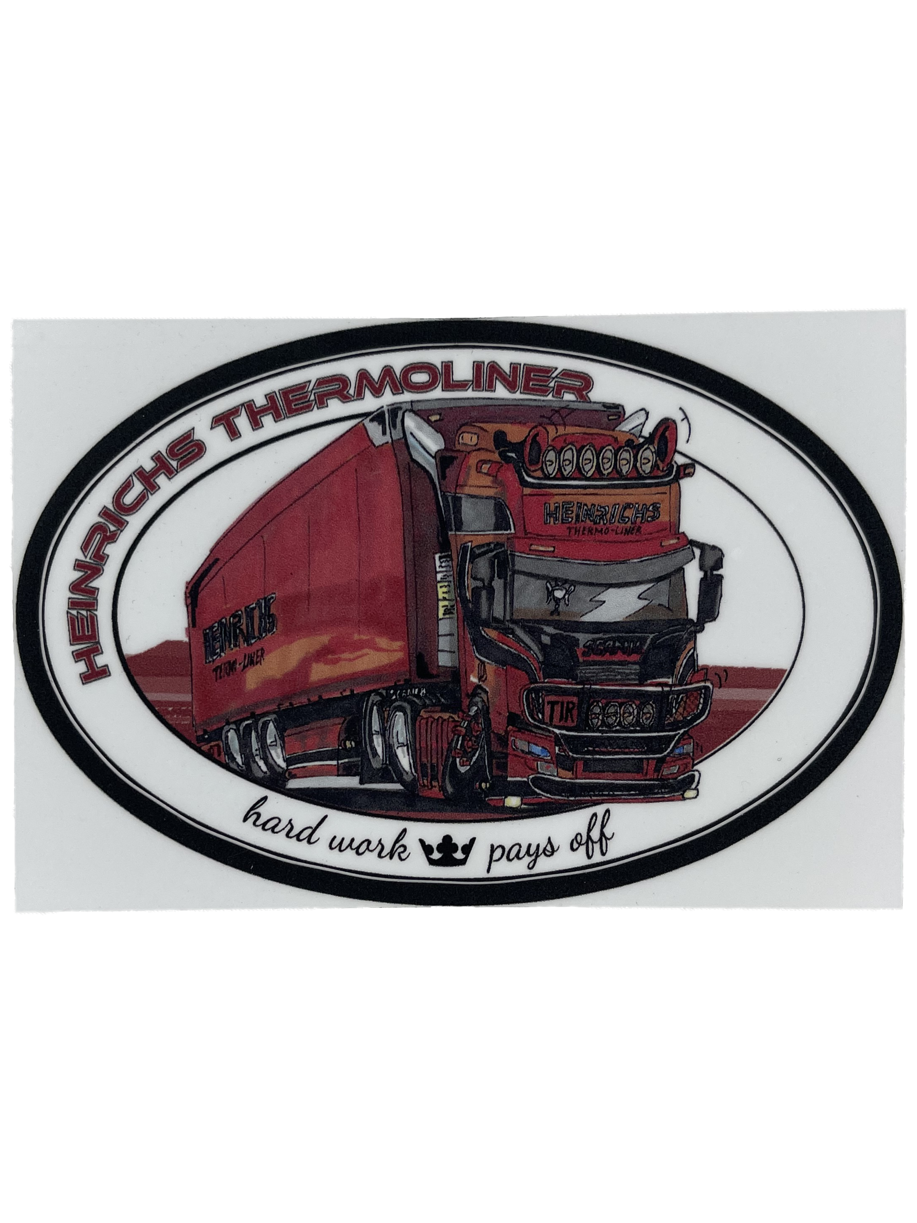 Aufkleber Heinrichs Thermoliner Cartoon Truck