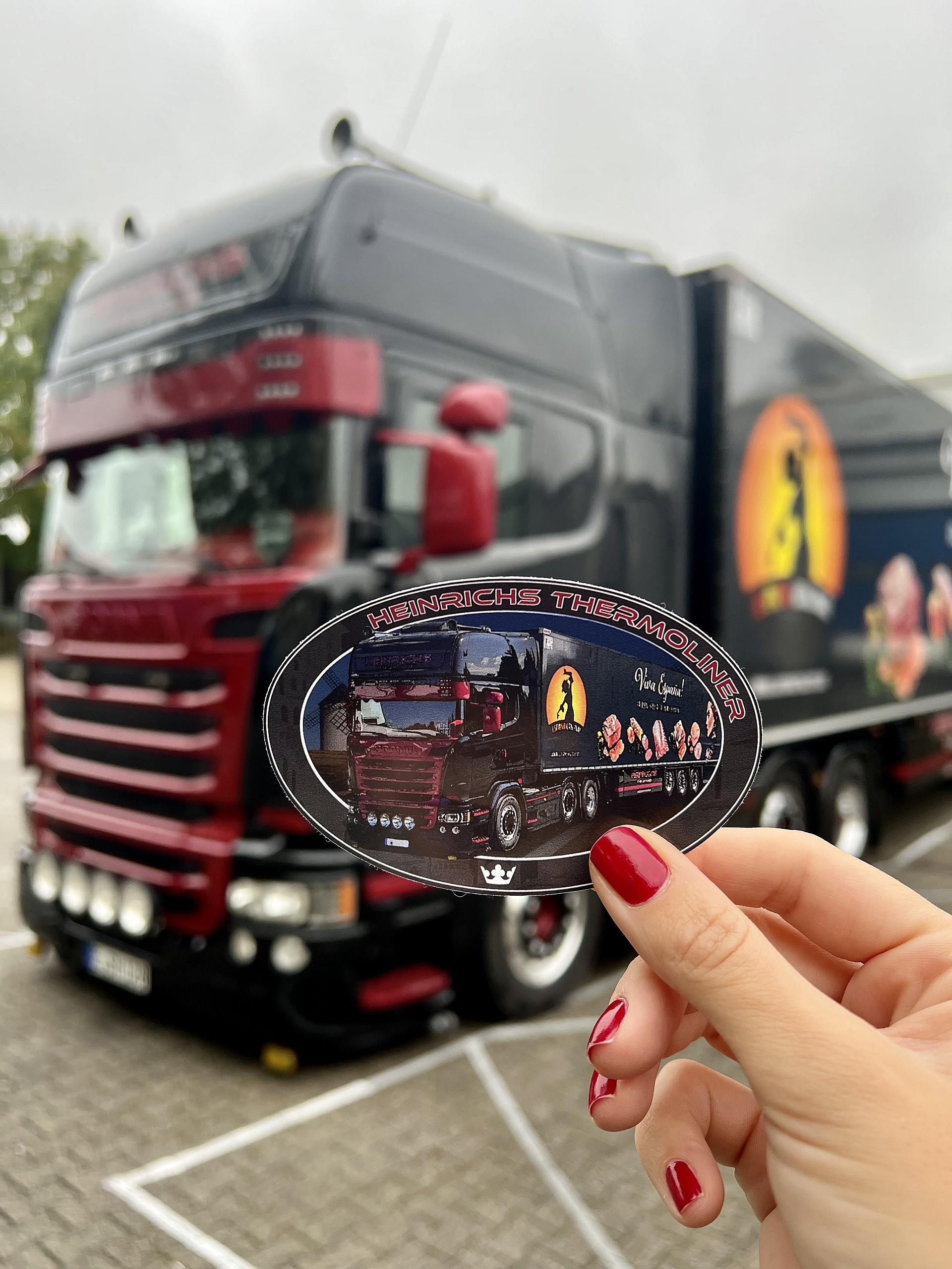 Aufkleber Heinrichs Thermoliner „Viva Espana“ Truck