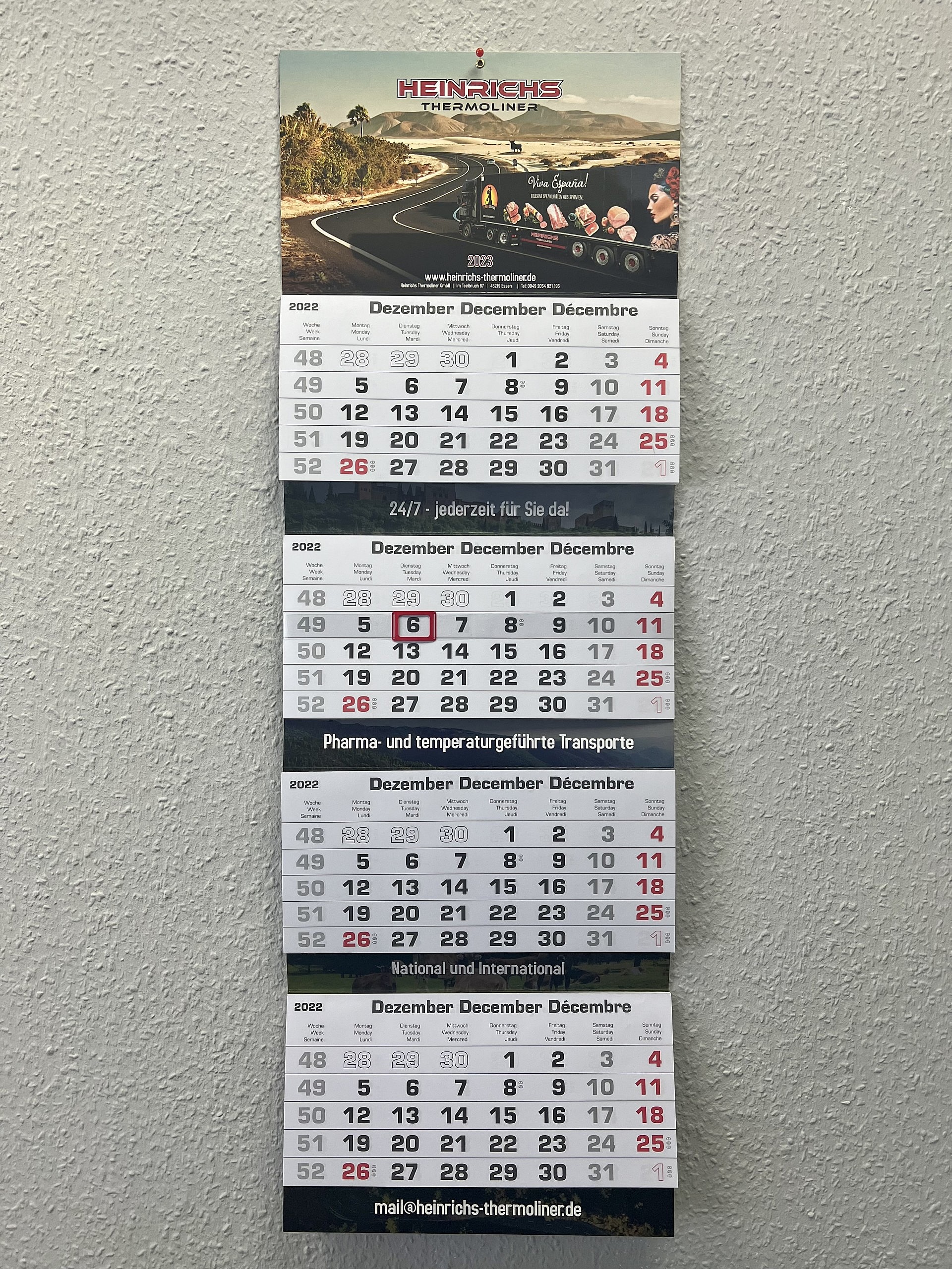Heinrichs Thermoliner Kalender 2023 ganz